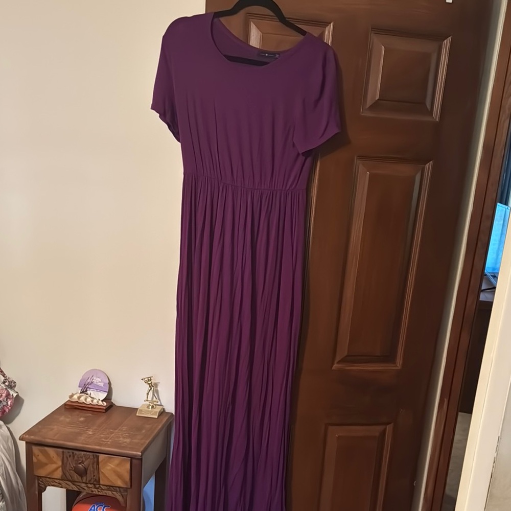Elegant Purple Maxi Dress